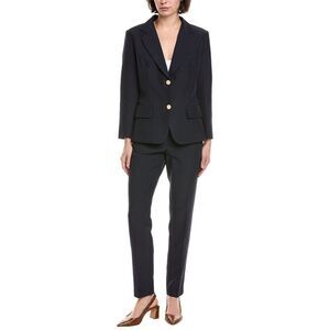 Pascale La Mode Womens  2Pc Suit, Blue